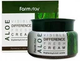 Заспокійливий крем для обличчя з екстрактом алое віра FarmStay Visible Difference Fresh Cream Aloe, 100мл 2034953982 фото
