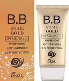 ВВ-крем з муцином равлики та захистом від УФ-променів EKEL BB Snail Gold Cream SPF 50+/PA+++ 2452580999 фото
