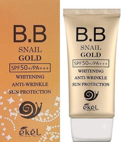 ВВ-крем з муцином равлики та захистом від УФ-променів EKEL BB Snail Gold Cream SPF 50+/PA+++ 2452580999 фото