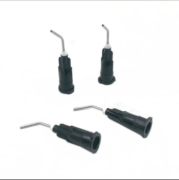 Канюля металлическая черная изогнутая 18G (100шт) 2140677810 фото