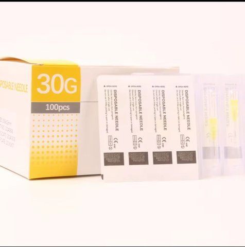 Набір голок 30Gx13мм для мезотерапії Disposable (100 шт) 2016213715 фото