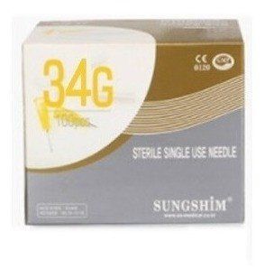 Голка для мезотерапії 34G x 4 мм Sungshim, 1 шт 1735665930 фото